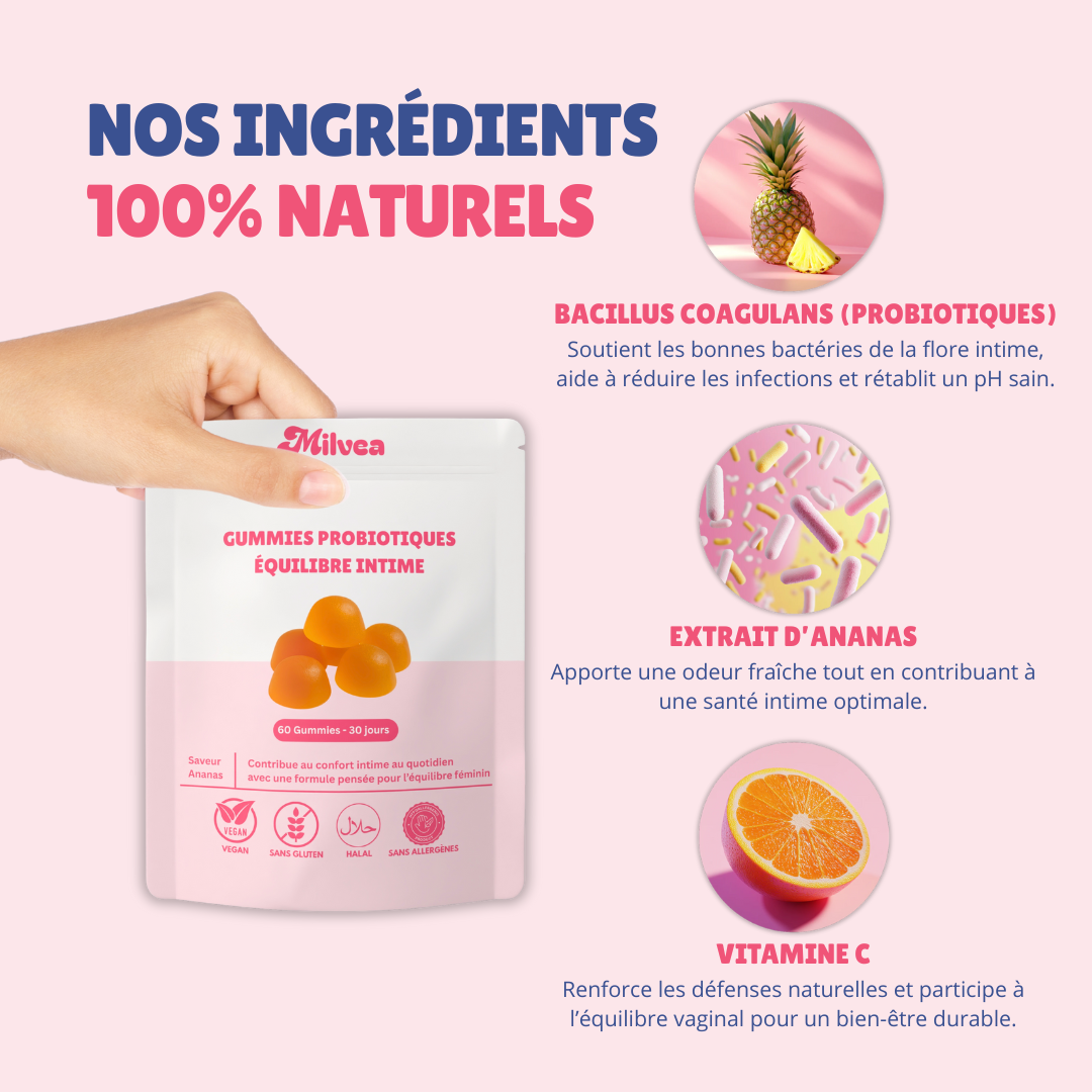 Gummies probiotiques équilibre intime
